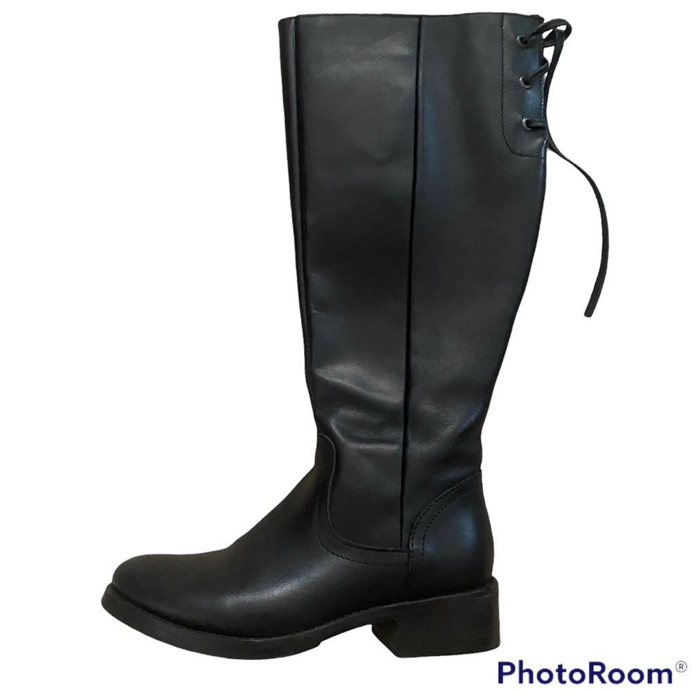 Steve Madden Women's Lover Western Boot, Black Leather, 5.5 M US